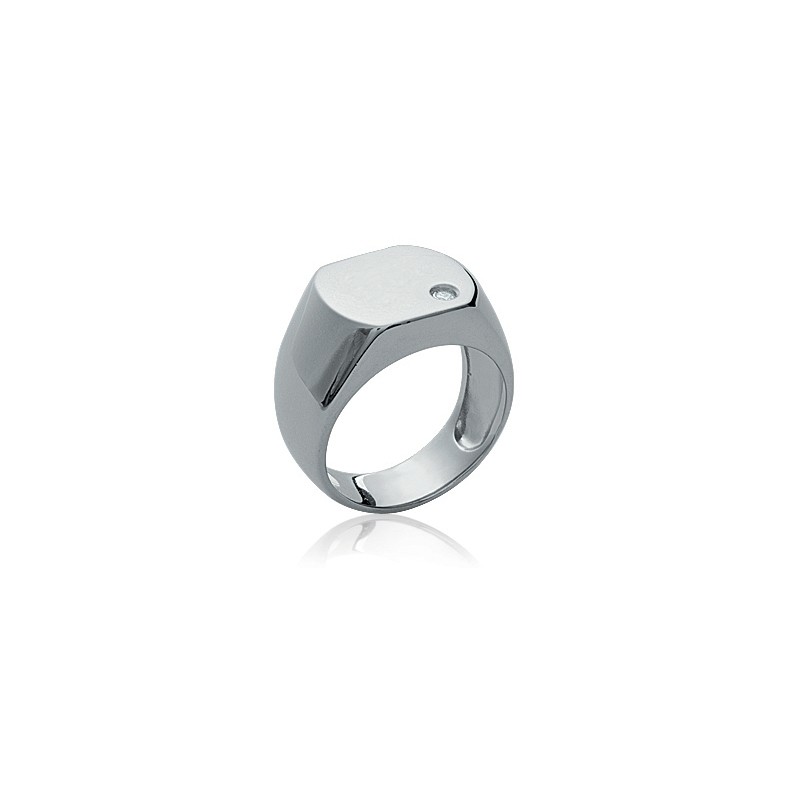 Bague chevaliére homme en argent 925/000 de chez Carador