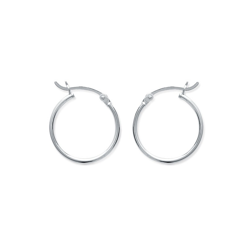 Créoles Carador Argent 925/000 fine diamètre 2 cm