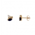 Boucles d'oreilles Carador Oxydes et Saphir en Or jaune 375/000