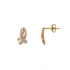 Boucles d'oreilles Carador Or 375/000 et diamant 0,02 cts