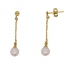 Carador - Boucles d'oreilles pendantes Perle et Or jaune 375/000 MPO27971-01