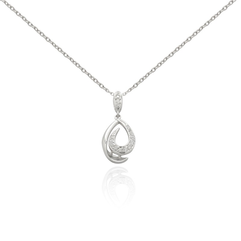 Collier Femme Carador collection éternelle argent 925/000, oxydes de zirconium APE3398.5