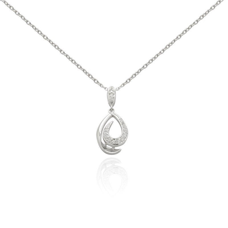 Collier Femme Carador collection éternelle argent 925/000, oxydes de zirconium APE3398.5