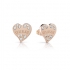 Boucles d'oreilles clous en acier doré rose GUESS UBE78053