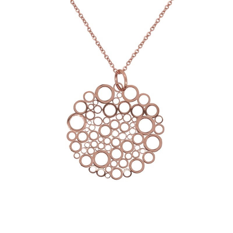 Collier avec son pendentif aux multiples rond AMPORELLE NSS573RG
