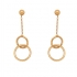 BOUCLES D'OREILLES PENDANTES CARADOR OR 375/000