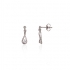 BOUCLES D'OREILLES  CARADOR OR BLANC 375/000 OXYDE DE ZIRCONIUM