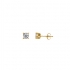Boucles d'oreilles Carador Solitaire Or jaune 750/000 et diamant 0.20 cts