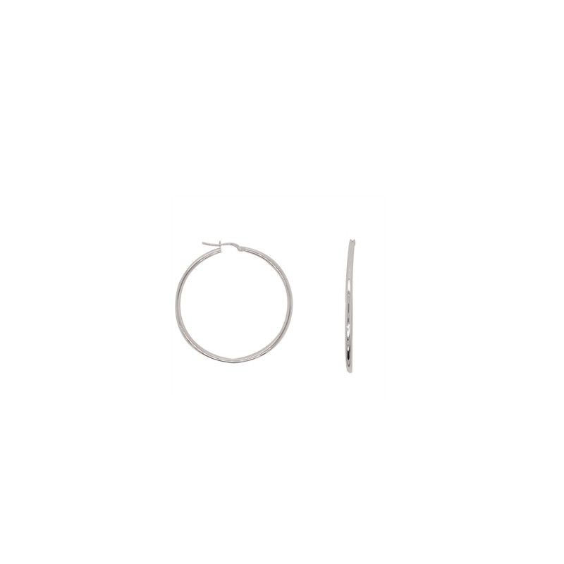 Boucles d'oreilles créoles or 750/000 35mm CARADOR