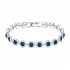 Bracelet femme Swarovski Angelic métal rhodié cristaux bleus 5480484