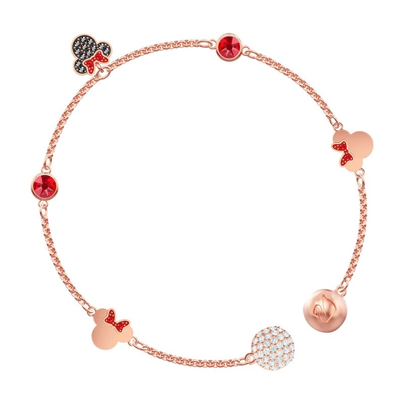 Bracelet Swarovski Remix minnie Strand métal plaqué or rose 5462365