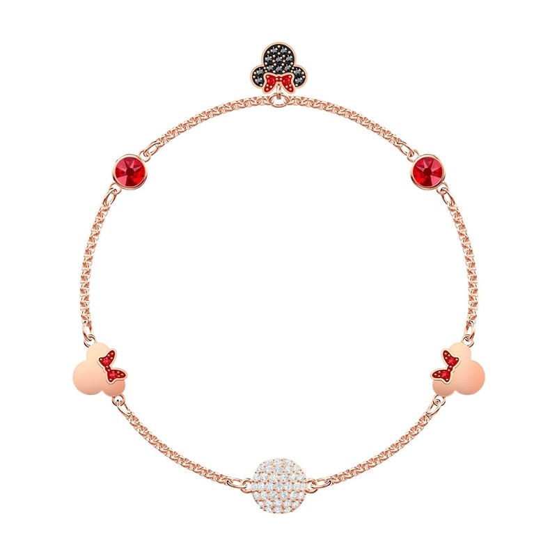 Bracelet Swarovski Remix minnie Strand métal plaqué or rose 5462365