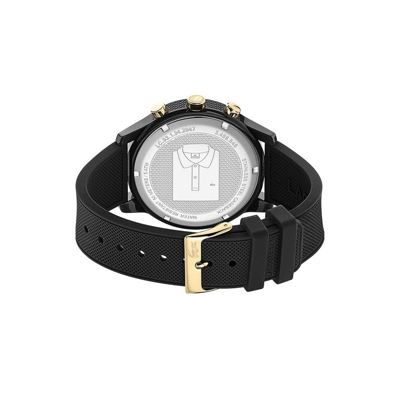 Montre  Lacoste bracelet silicone  noir 2011012