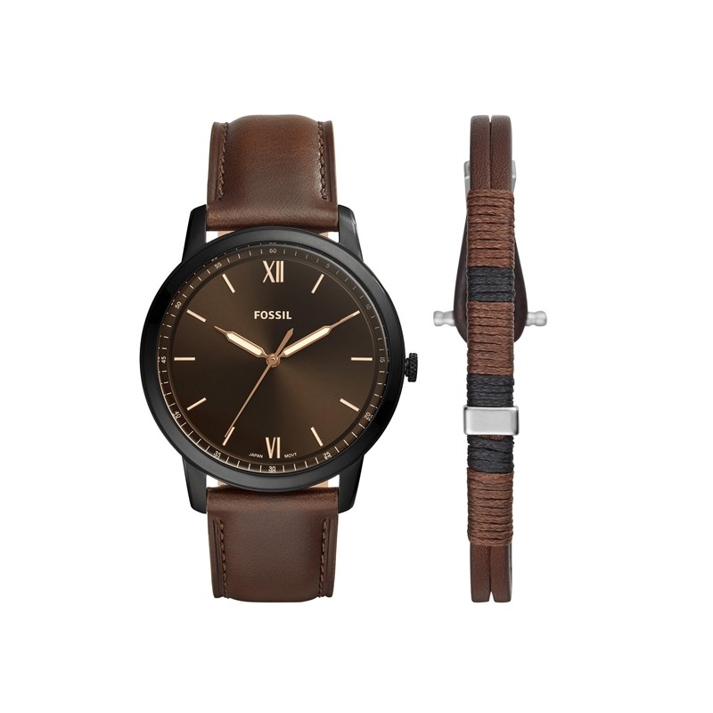 Coffret montre et bracelet FOSSIL homme FS5557SET
