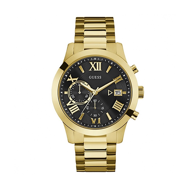 Montre Homme Guess Atlas acier doré W0668G8