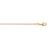 Chaine Carador maille forçat diamantée 1,5 mm en plaqué or, longueur 42 cm