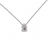Collier Femme Carador solitaire diamant 0,5 cts en or blanc 750/000 