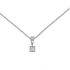 Collier Femme Carador solitaire diamant 0,07 cts en or blanc 750/000