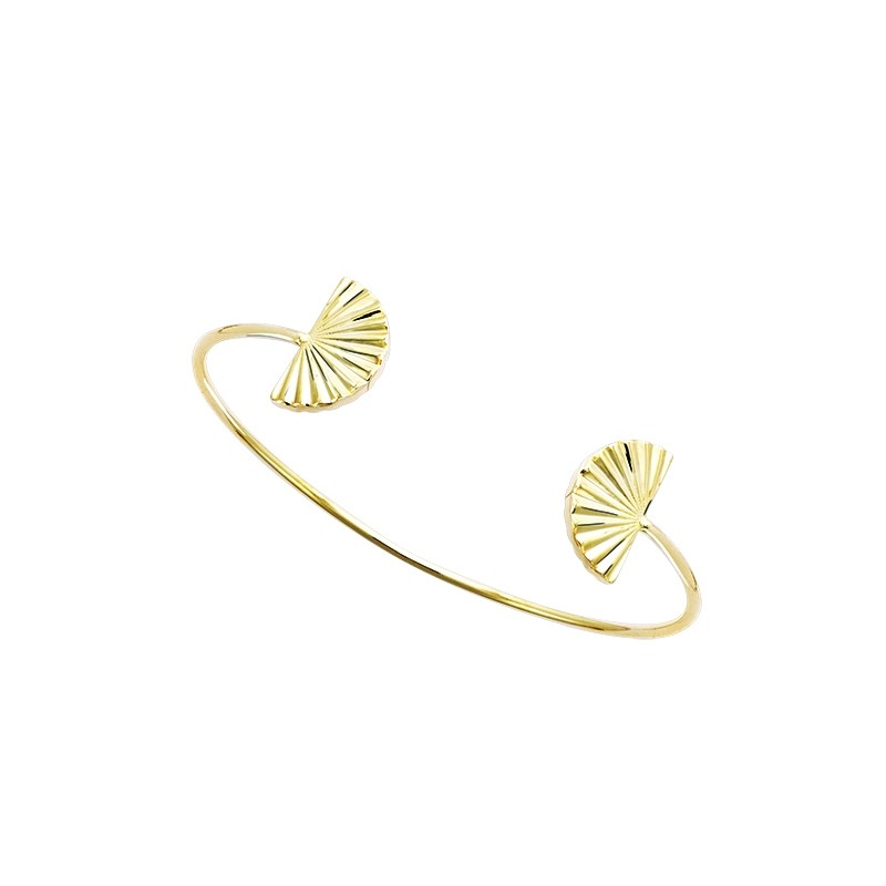 Jonc Carador éventails en plaqué or 