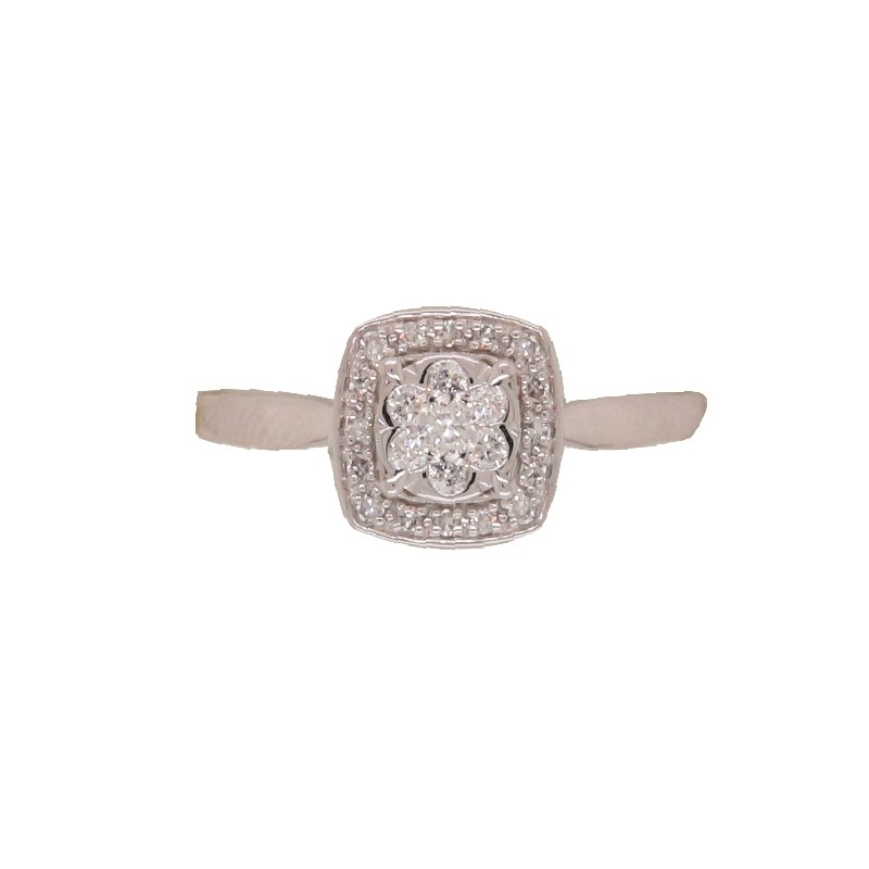 Carador - Bague OR 750/000, Diamant 0.18 carats