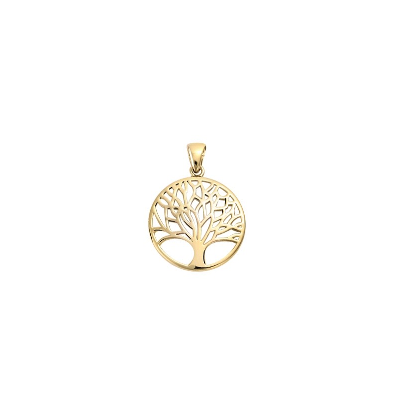 Pendentif  Carador Arbre de vie en plaqué or