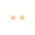 Boucles d'oreilles clous Carador rond en plaqué or