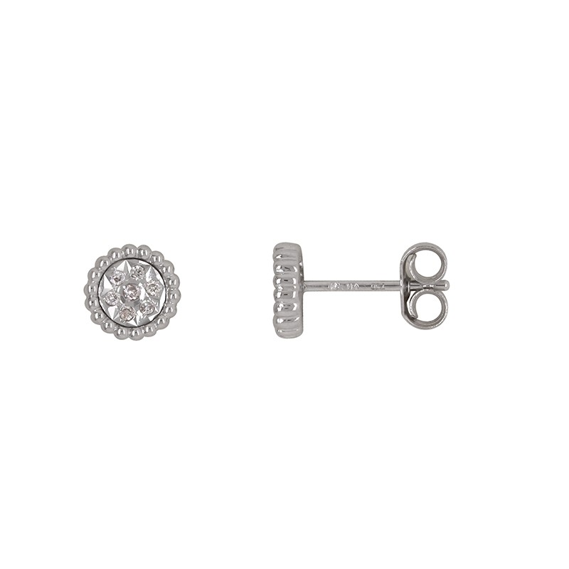 Carador - Boucles d'oreilles OR 750/000 et Diamant