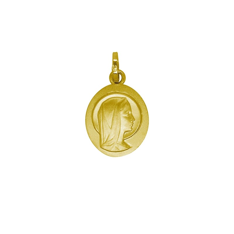 Pendentif Carador vierge Marie or jaune 375/000 