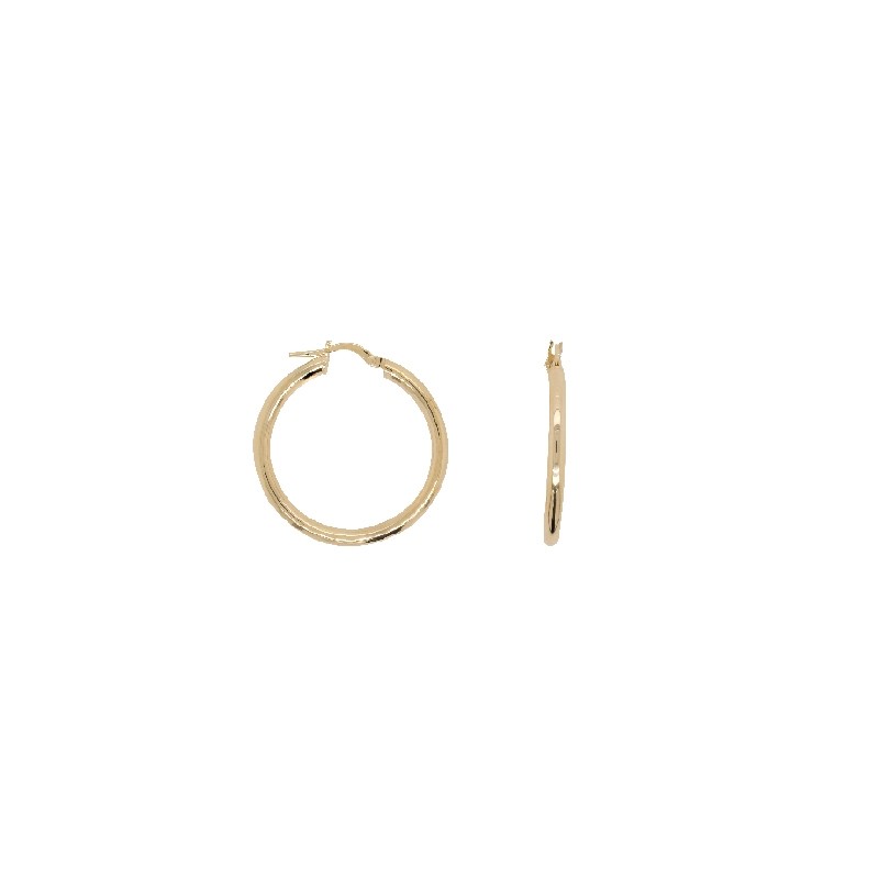 Boucles d'oreilles créoles or 375/000 20mm CARADOR