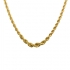 Collier or 750/000 CARADOR en maille corde relief.