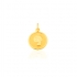Pendentif Carador vierge or jaune 375/000 