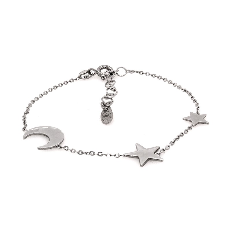 Bracelet Constellation Silver Pop lune et étoiles en argent 925/000
