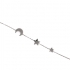 Bracelet Constellation Silver Pop lune et étoiles en argent 925/000