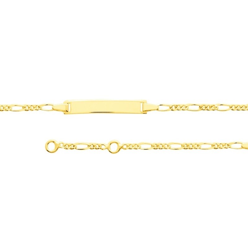 Bracelet Identité enfant Or jaune 375/000