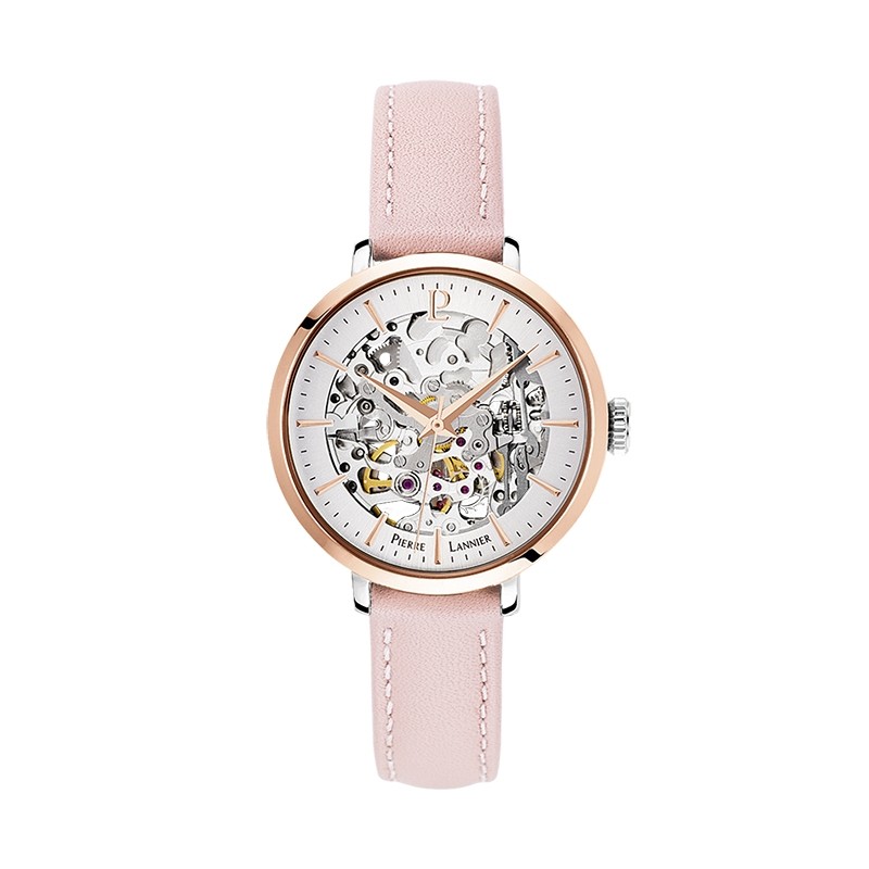 Montre Pierre Lannier Automatic cuir rose 312B625