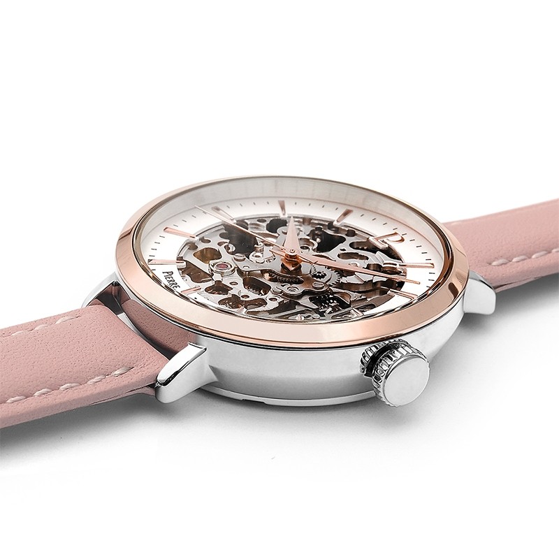 Montre Pierre Lannier Automatic cuir rose 312B625