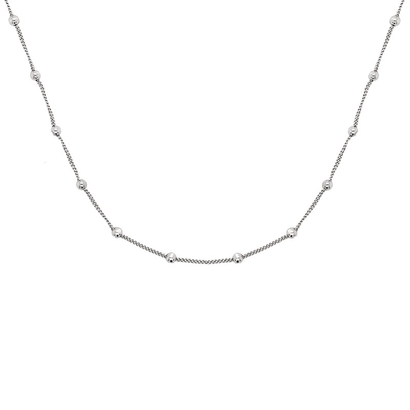 Collier Silver Pop maille fantaisie en argent 925/000