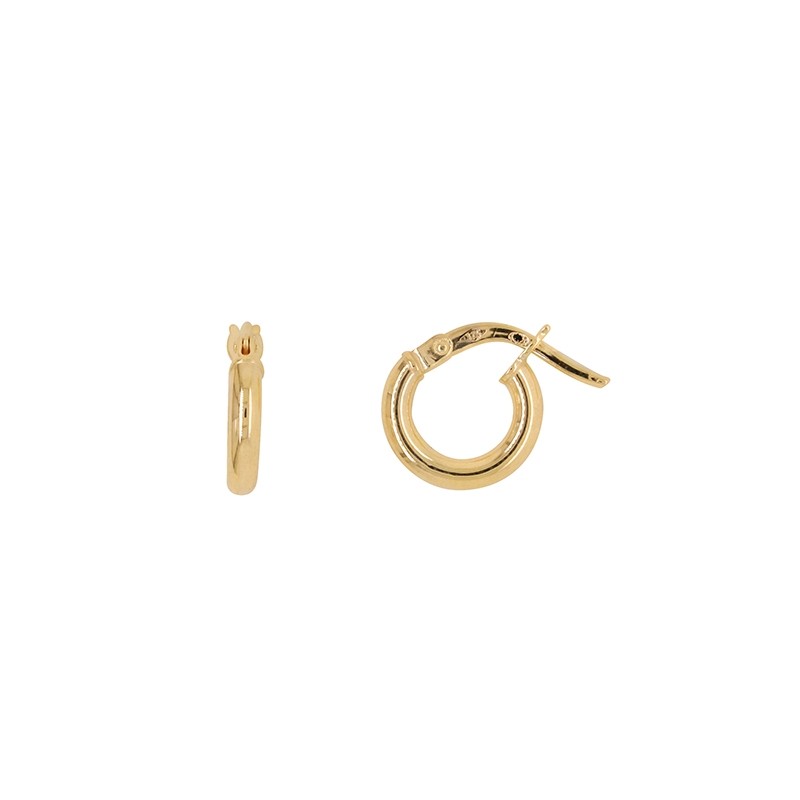Boucle D'oreille Femme Or jaune 375/000 mini créoles