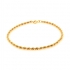 Bracelet en or jaune 750/000 maille corde CARADOR