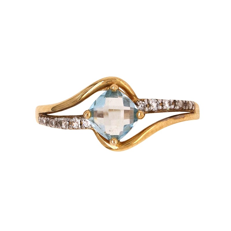 Bague Carador Topaze Or jaune 9 carats