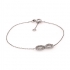 Bracelet en or blanc 750/000 motif INFINI carador
