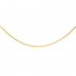 Chaine Carador maille gourmette diamantée en or jaune 375/000, longueur 50 cm