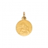 Médaille ronde Carador ange or jaune 750/000
