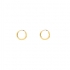 Boucles d'oreilles Créoles Carador en or jaune 750/00 diamètre 11 mm