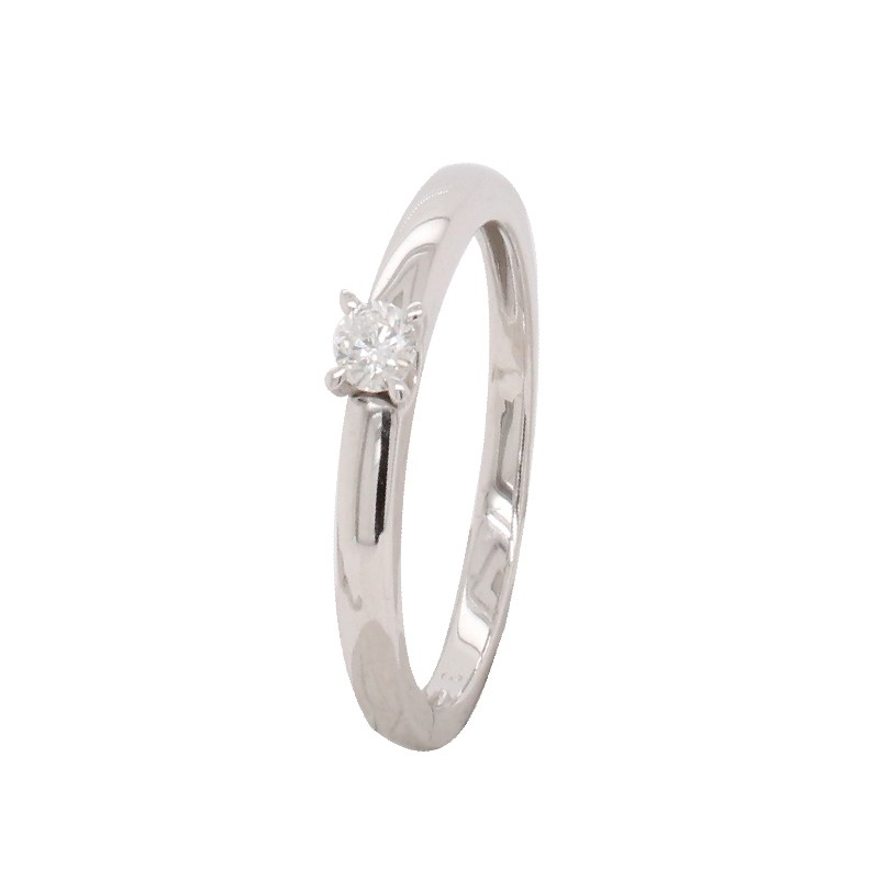Bague Carador Or blanc 750/000 et Diamant 0.12G