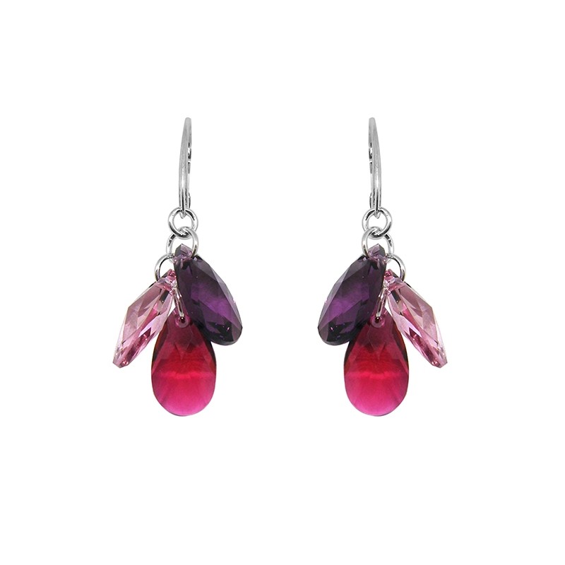 Boucles d'oreilles Fleur Indicolite-Paris DO-FLEUR-276