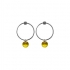 Boucles d'oreilles Alice Indicolite cristal jaune BO-ALICE-259