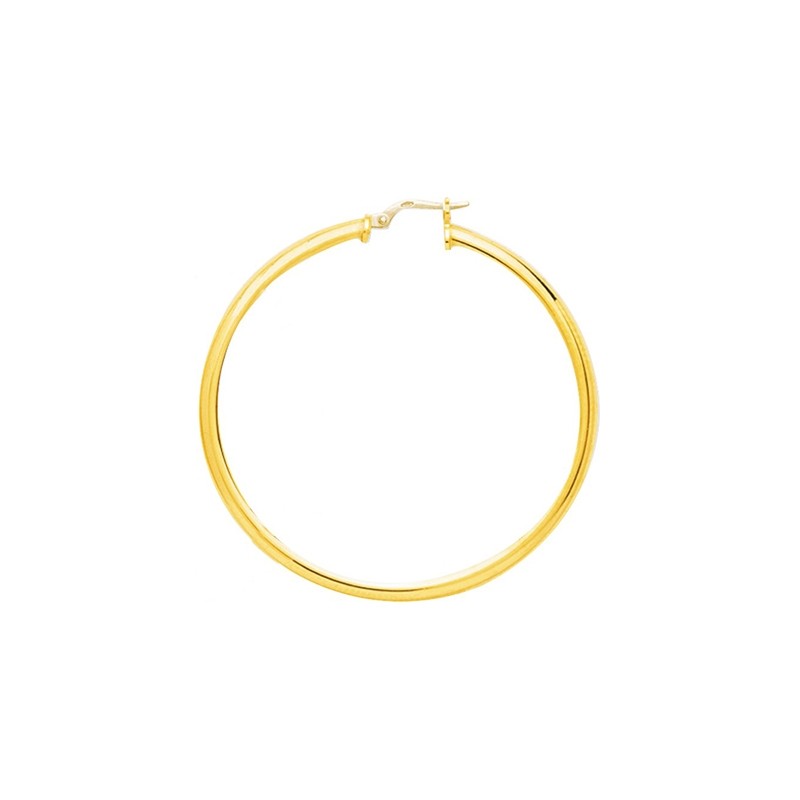 Boucles d'oreilles Créoles 50 mm Carador en or jaune 375/000