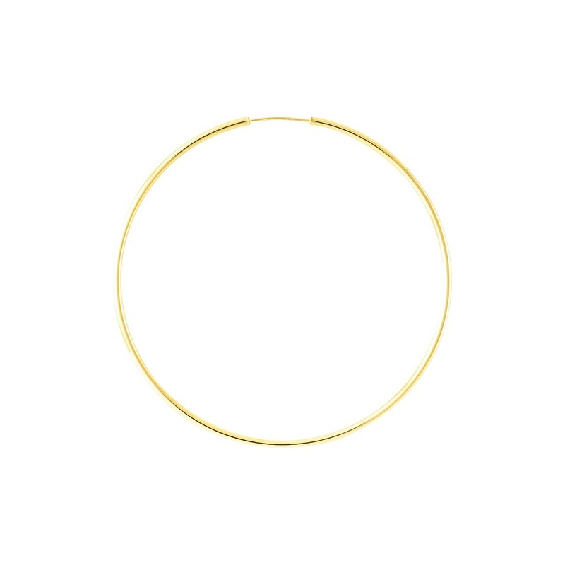 Boucles d'oreilles Créoles 60 mm Carador en or jaune 375/000