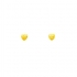 Boucles d'oreilles en or jaune 750/000 cœur cisaillé